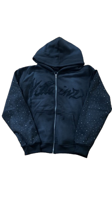 BLACK VNZ ZIP UP