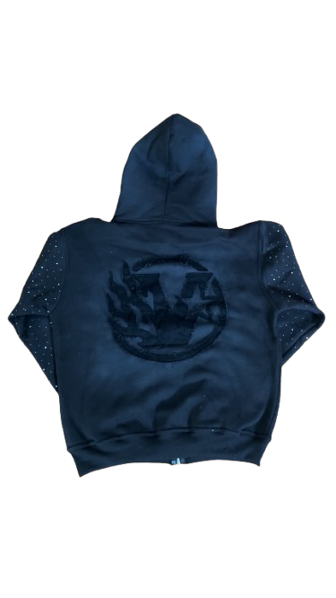 BLACK VNZ ZIP UP