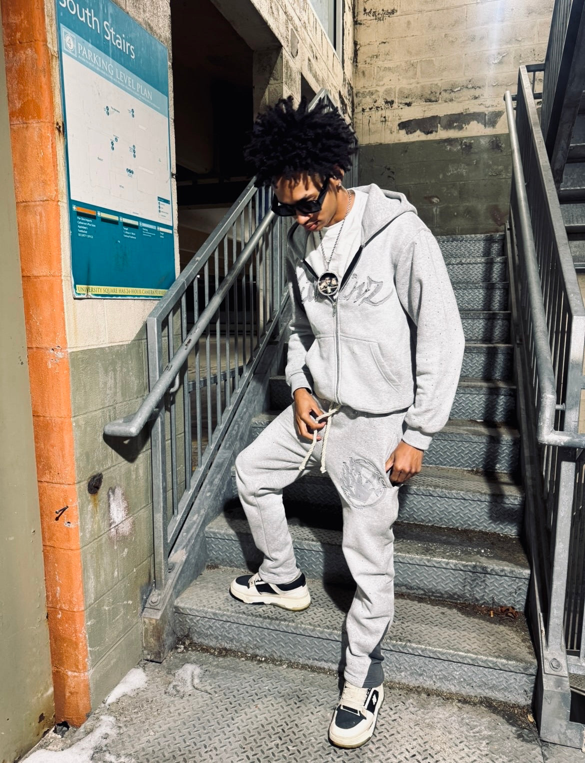 GRAY VNZ JOGGERS