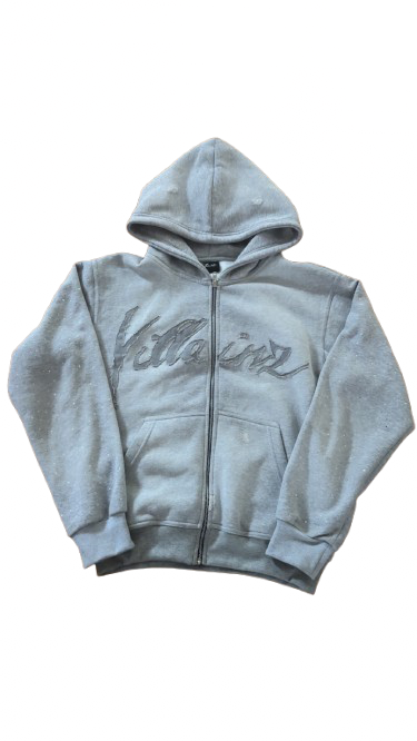 GRAY VNZ ZIP UP